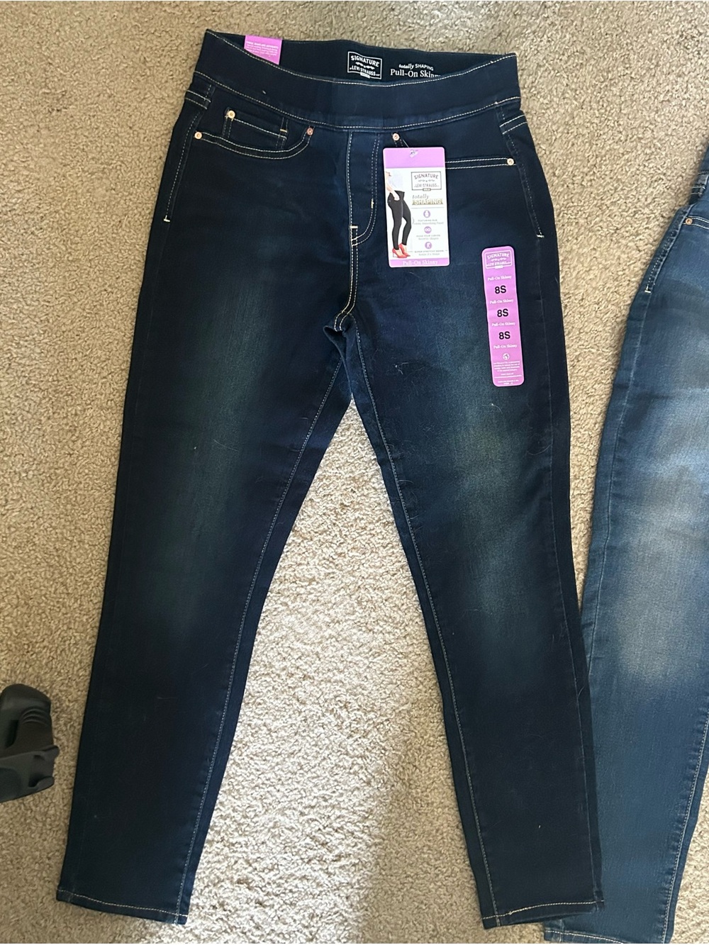 Levi's Dark & Light Blue Skinny Pull-On Jeans — size 8 - 2 pairs